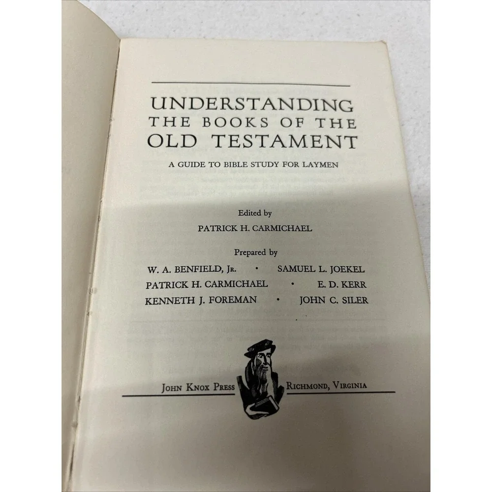 Vtg Book Understanding The Books Of The Old Testament Patrick H. Carmichael 1961